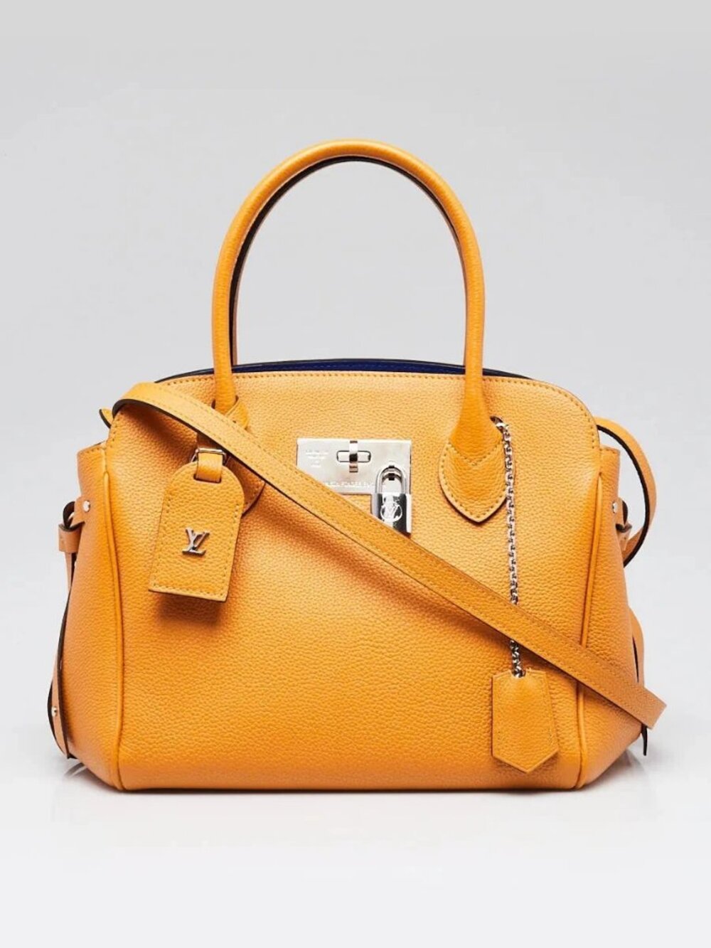 Louis Vuitton Saffron Pebbled Veau Nuage Leather Milla PM Bag